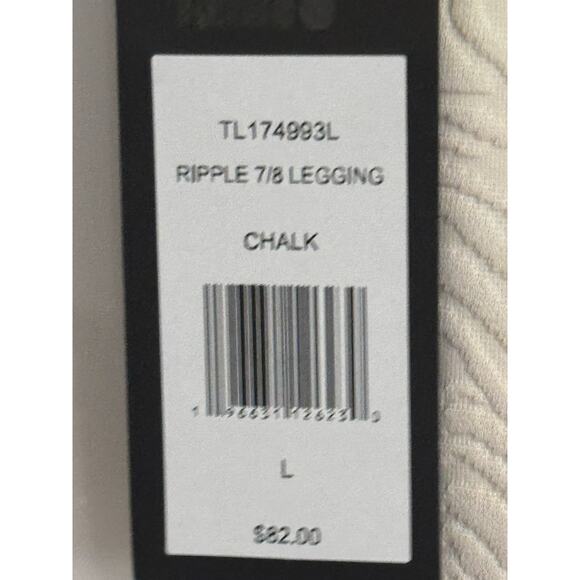 Women's Ripple 7/8 Legging Life Time Branded | Chalk | Large NWT - Picture 11 of 12